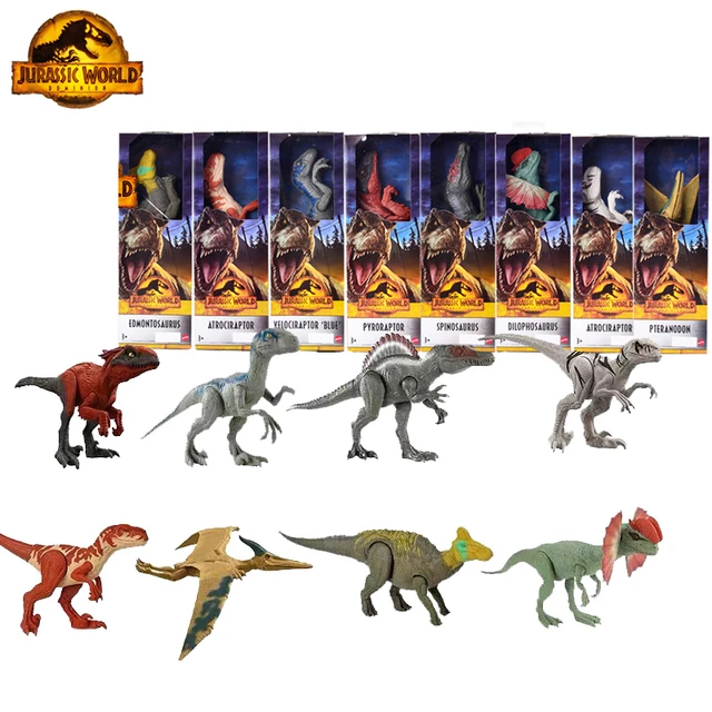 Dinosauri Jurassic World Dominion originali Toy Action Figure modelli Blue  Pyroraptor giocattoli per bambini per ragazzi dilofosaurs Atrociraptor -  AliExpress