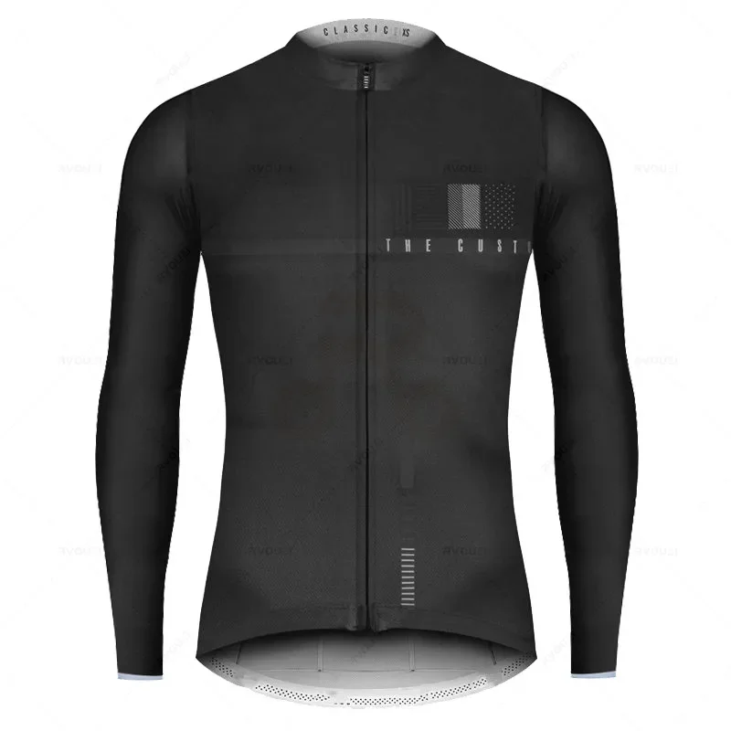 thumbnail image 1 of Nueva camiseta de ciclismo para hombre, camiseta de carreras para primavera y otoño, camisetas de manga larga para bicicleta de montaña, camisetas de secado rápido para ciclismo, 1 of 5