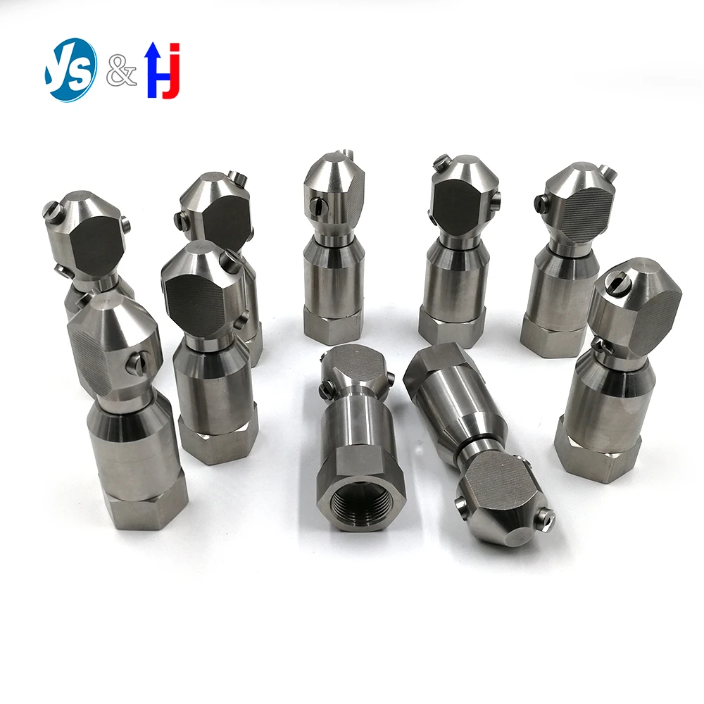 

1/2'' 3/4'' 1'' Female 18250 Tank Cleaning Nozzle 360 degrees 3D CIP Rotating Spray Washing Nozzle SS304 Stainless High Pressure