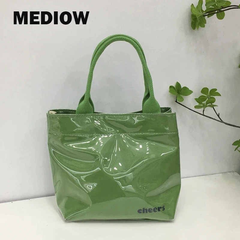 

MEDIOW Versatile Bags For Women Luxury Designer Handbags and Purses 2023 New PVC Plastic Transparent Letter Top Handle Crossbody