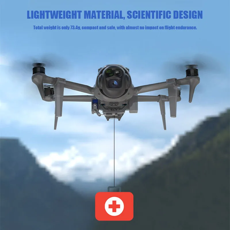 Dispositif largage drone DJI Mavic 4 Pro - Lanceur appât pêche