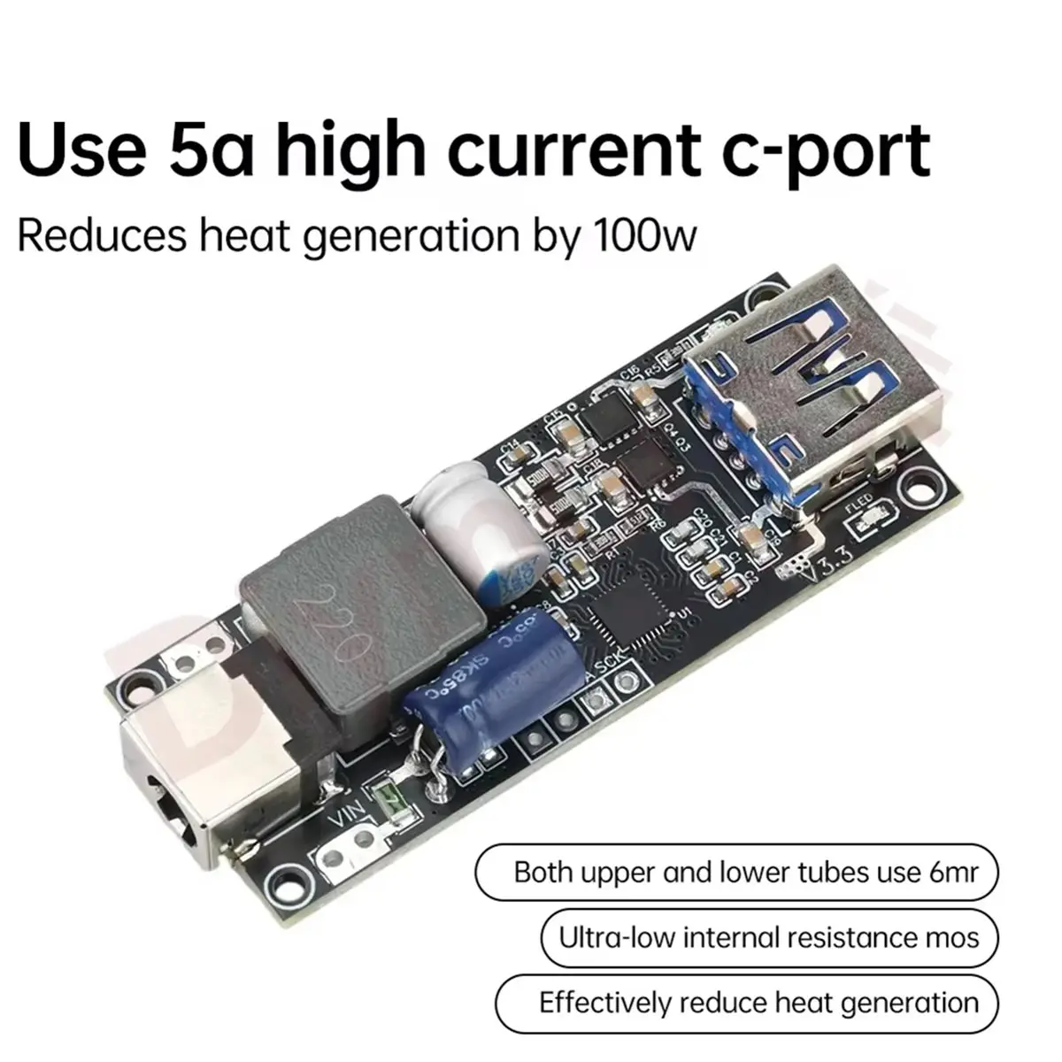 (A23G) 새로운 100W SW3518 충전 모듈 다중 프로토콜 고전력 고속 PD100W 차량용 데스크탑 충전기 마더보드 DC 6-30V