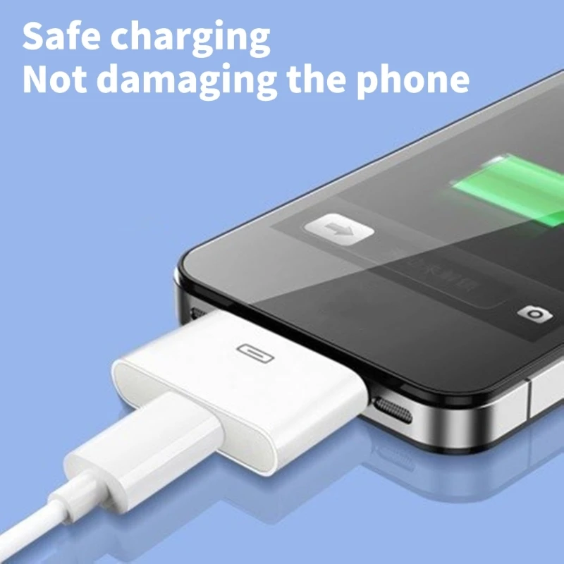 패드 1, 2, 3 및 폰 4, 4S를 포함한 빈티지 제품용 30핀-USB C 8핀 케이블 어댑터