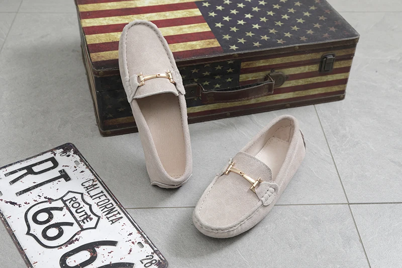 Top Quality Shoes Women Genuine Leather Spring Flats Casual Loafers Slip On Women's Flats Shoes Moccasins Lady Driving Shoes