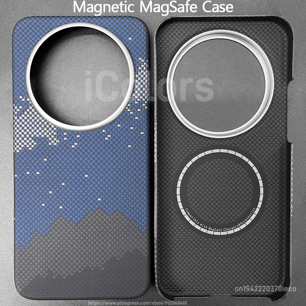 Ultra-Thin Aramid Fiber Magnetic Case - Lightweight, Durable Carbon Fiber Protection