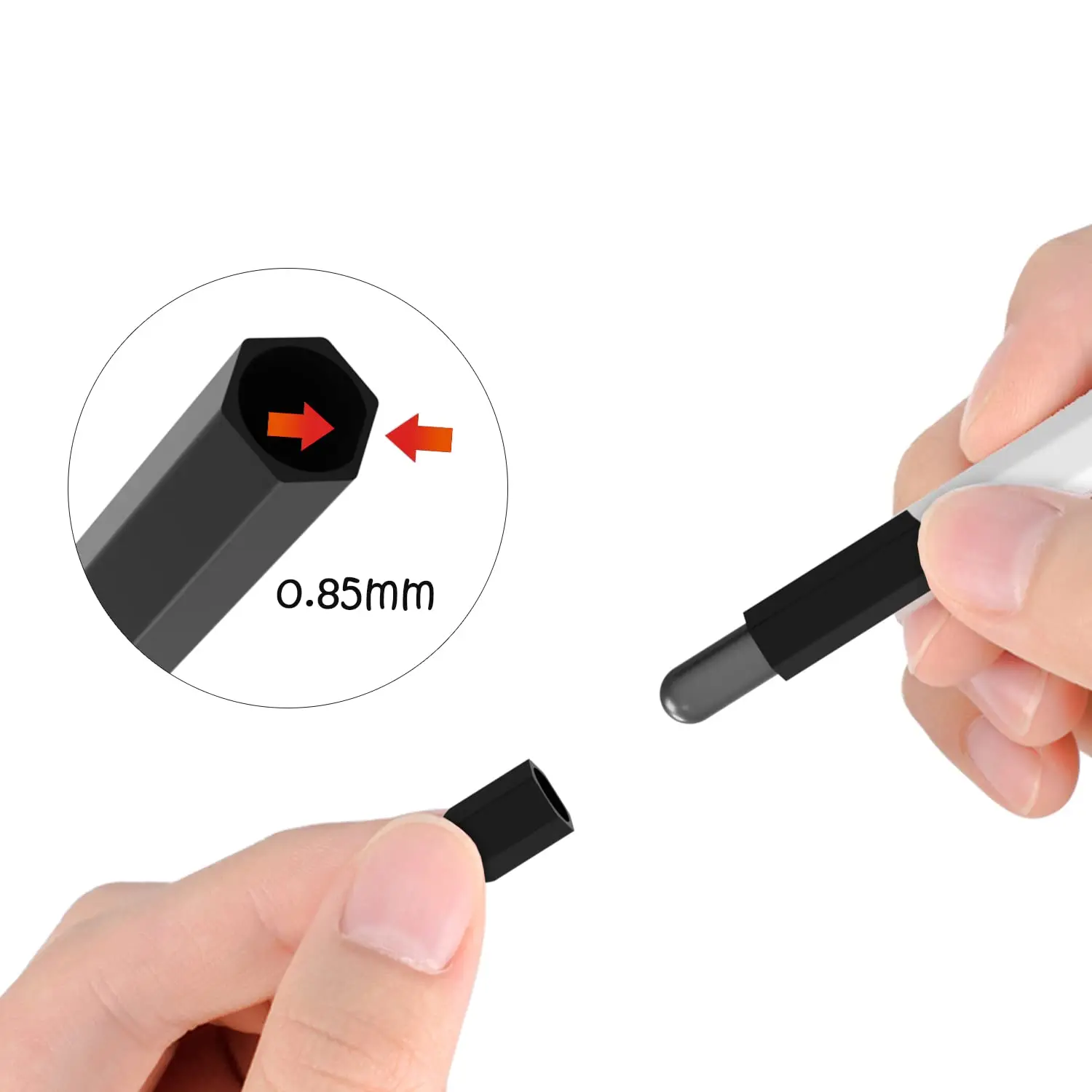 Silicone Sleeve Case with S Pen Holder and Dual Caps - Protective Skin Cover