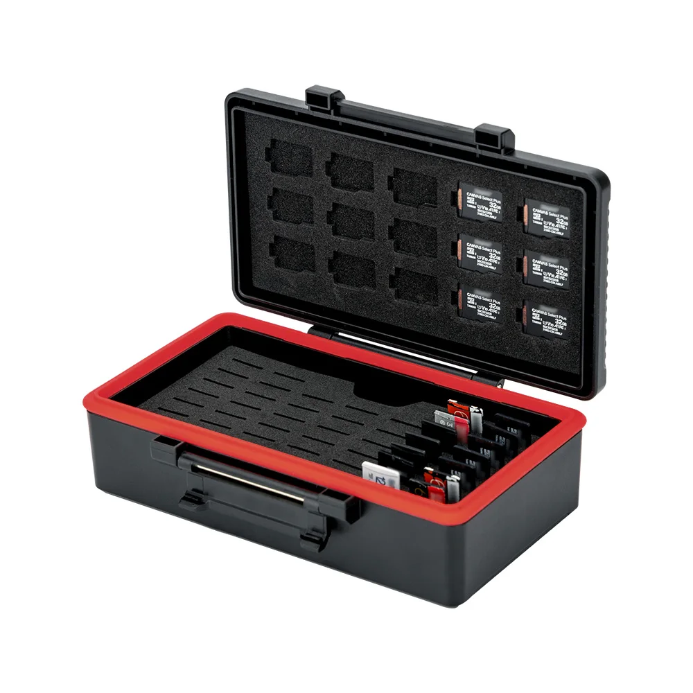 Impermeável Memory Card Case Holder, forro macio,