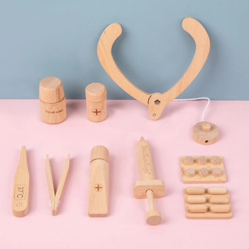 Early Education Makeup Kit Deft Tools Wooden Makeup Toy Doctor Gadgets Doctor or Girl Early Education