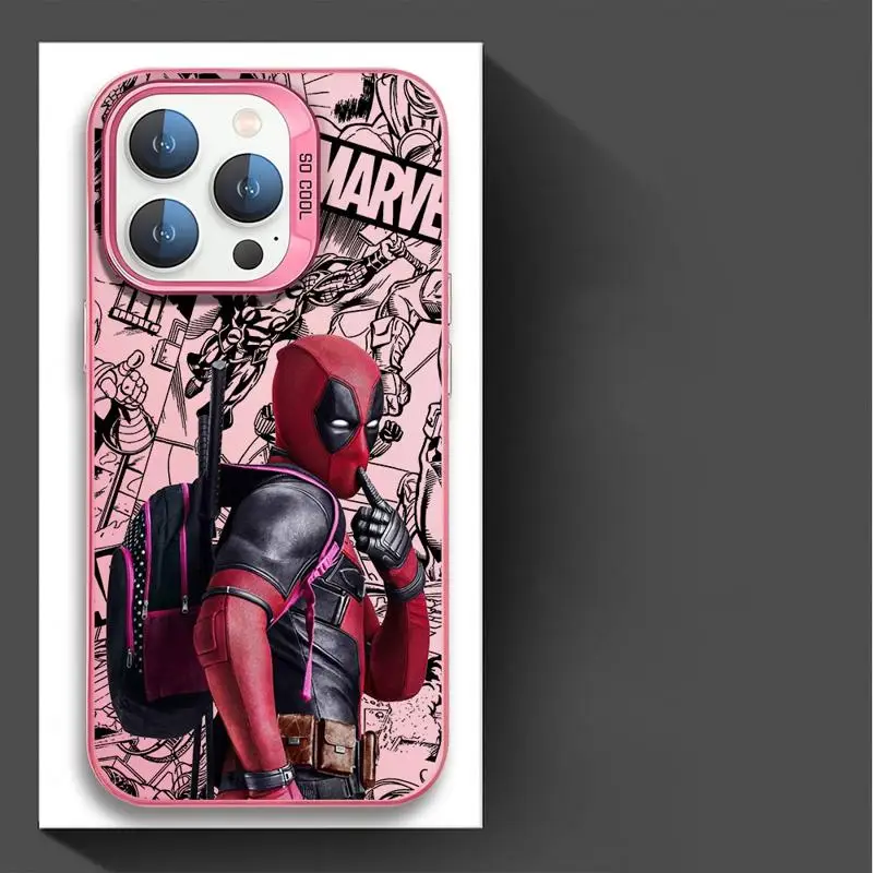 thumbnail image 1 of Funda de teléfono de Marvel Deadpool para Apple iPhone 16, 15 Pro Max, 13, 14 Plus, 12, 11 Pro plus, mate, 1 of 5