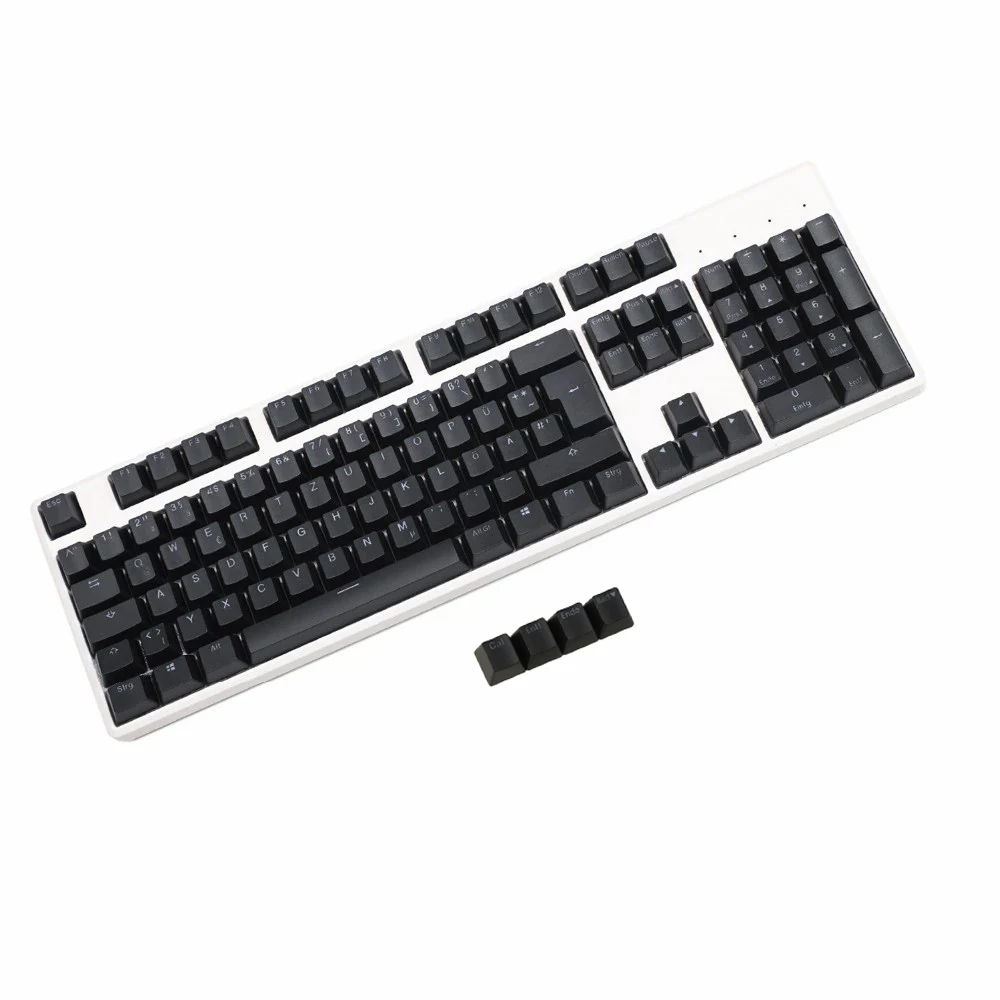 Ymdk-iso Double Shot Pbt Brilhar Através do Oem Perfil Keycap Grupo 105 Perfil Alemão Adequado para Cherry mx Switches Teclado Mecânico