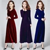 Loose Long Sleeve High Waist round Neck Dress Women's plus Size Korean Style Autumn Winter New Arrival Slimming Dress