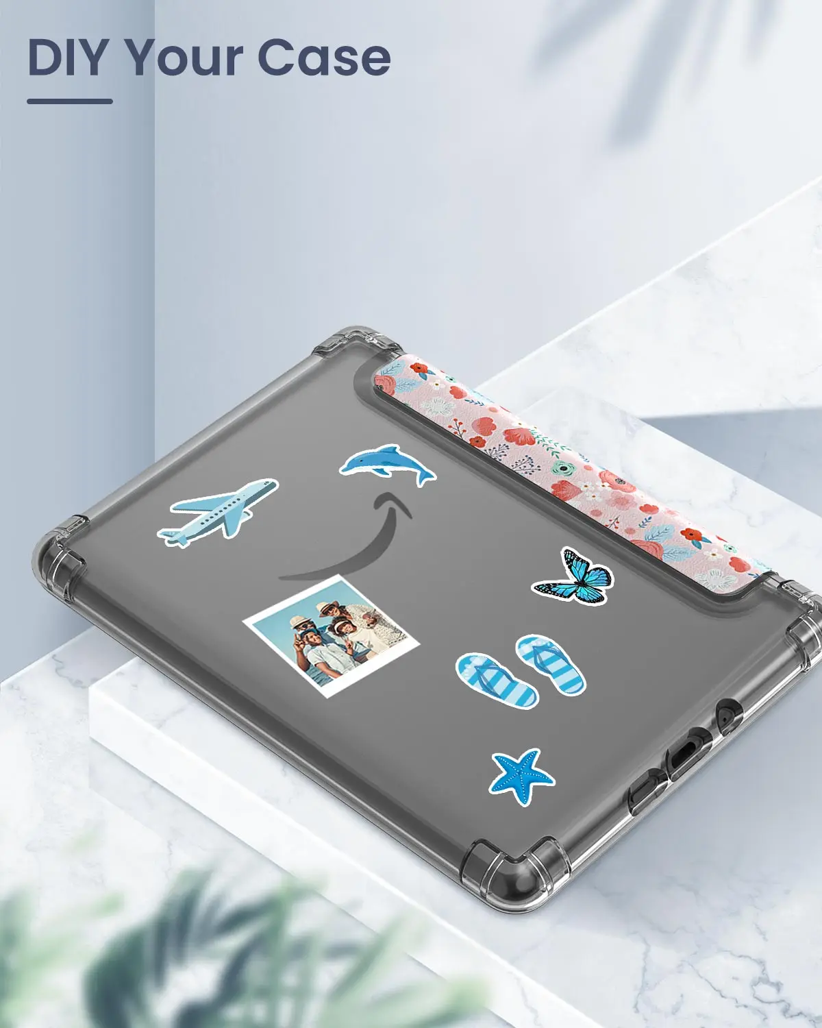 Ultra Clear Flexible Transparent TPU Back Cover with Auto Wake Sleep Feature