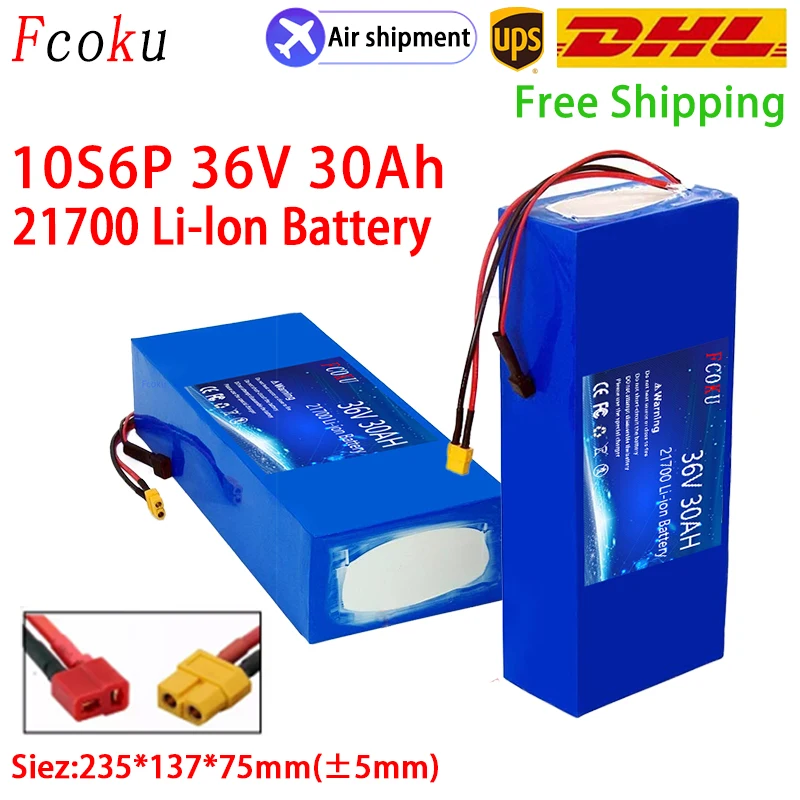 

42V E-Bike Battery 36V 20Ah-50Ah 21700 Li-Ion Battery Pack 1000W 3000W BMS High Power Protection 30A Output Bike Conversion Kit