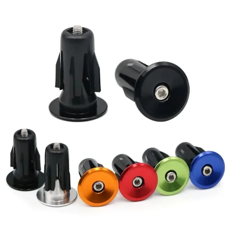 1Pc Bicycle Handlebar End Caps Lightweight Multi-Color Aluminum Alloy MTB Mountain Handle Bar Grips End Plugs Bike Accessories