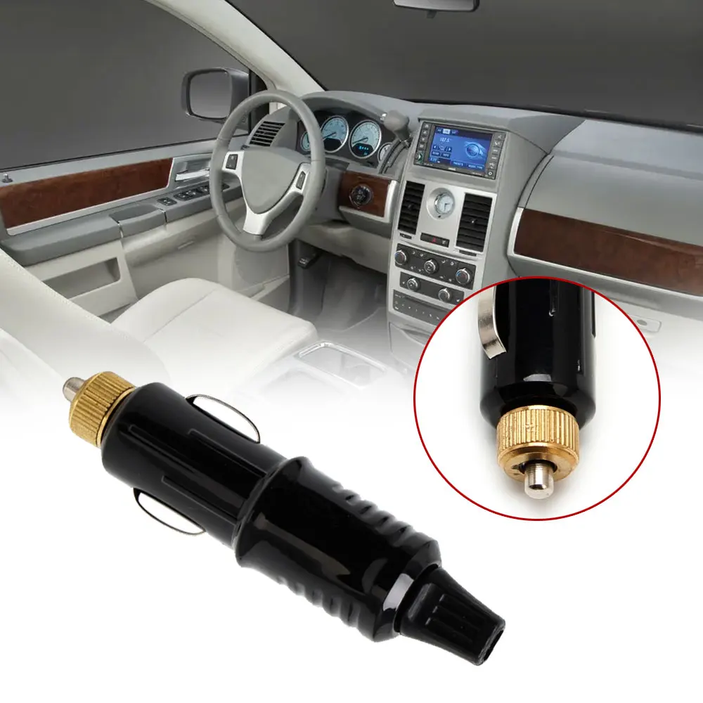 

Black Universal 12/24V 180W Replacement Car Cigarette Lighter Power Plug DC Adapter Charger Interior Accessories Cigar Lighter