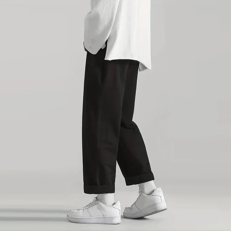 Men Cargo Pants Fashion Casual Straight Leg Loose Fit Trousers Outdoor
