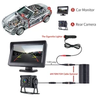 Parking Backup Reverse CCD 2 - in - 1 HD Rear View Camera System 4.3  Inch HD Screen Monitor, for Car, Bus, Truck, RV & Trailer - Image 6