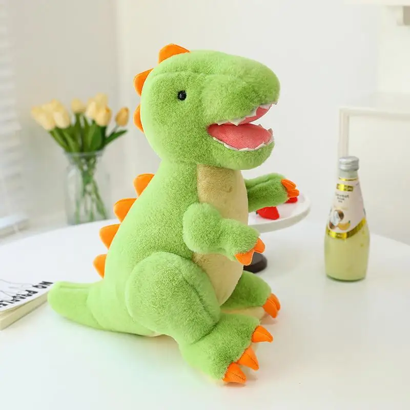 thumbnail image 1 of Muñeco de peluche de dinosaurio gigante de 50 cm, muñeco de Tyrannosaurus Rex, regalo de cumpleaños para niños, muñeco de peluche triangular de dibujos animados, regalo, 1 of 5