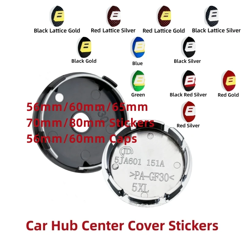 

Car BBSs Badge Sticker Car Wheel Center Cap Logo Rim Cover Emblem Decal For BBS Accessories 56mm 60mm 65mm 70mm 80mm Metal 4pcs