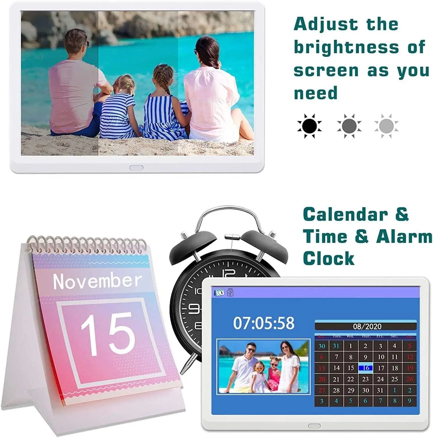 10.1 inch Acrylic Digital Photo Frame ultra-thin LED electronic photo album 1280*800 LCD frame MP3 video player