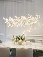 2024 Luxury Crystal Restaurant Pendant Light Luxury Italian Designer Dining Hall Lamp Kitchen Bar Table Decorative Pendant Lamp 1