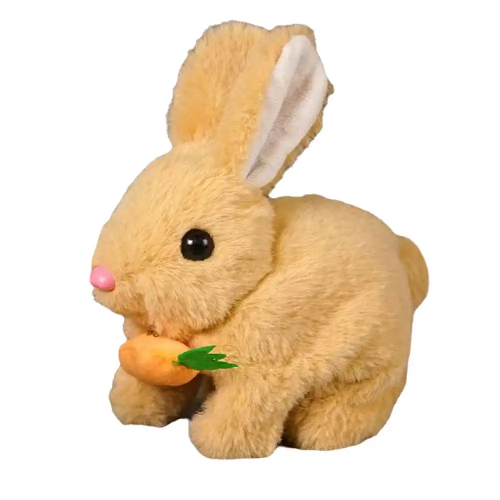 Electronic Pet Toys Plush Electric Rabbit Simulation Gifts Rabbit Long Plush Shaking Walk Toys Talk Children's Can Hair Ear P6L6