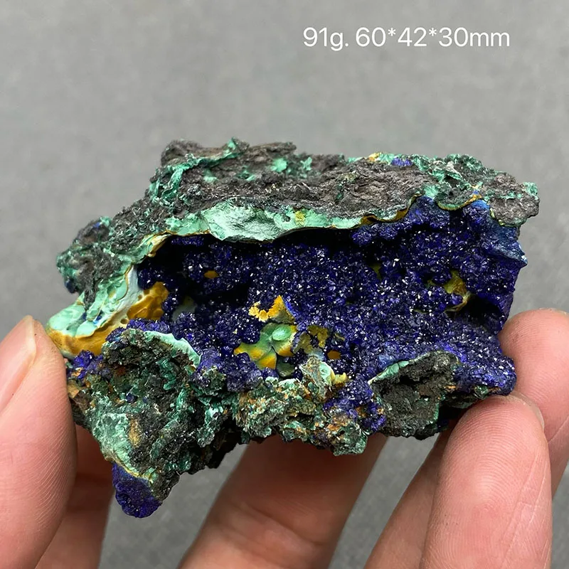 100% Natural beautiful Azurite and Malachite symbiotic mineral specimen crystal Stones and crystals Healing crystal