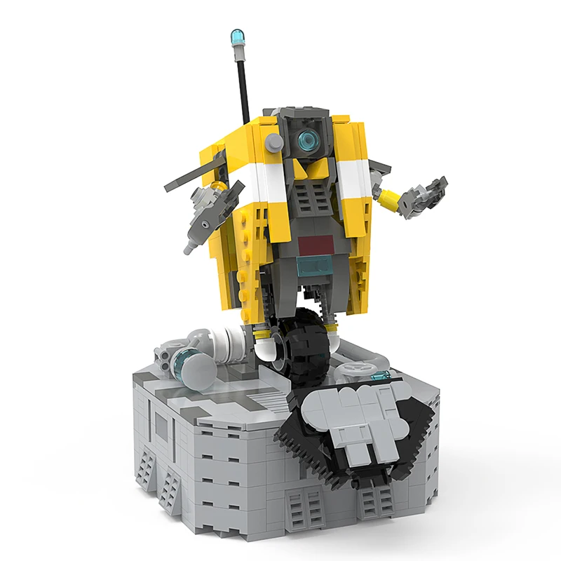 

MOC Game Claptrap Robot CL4P-TP Building Block Kit Character Hyperion Partner Wizard Brick Model Kid Brain Toy Birthday Gift