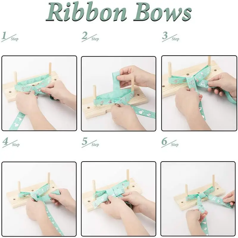 Extended Bow Maker for Ribbon Wreaths Wooden Bow Making Tool with Twist  Ties Ribbon Bow Maker for Halloween Christmas Party - AliExpress