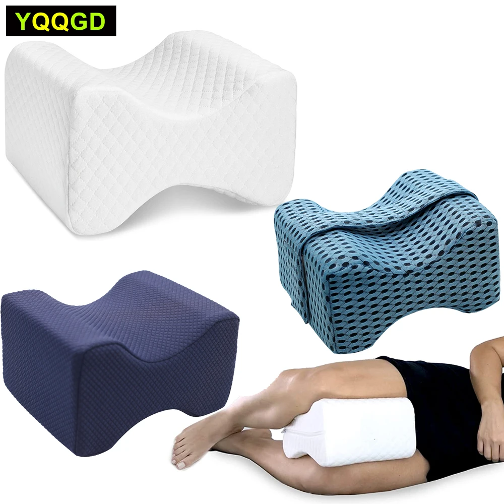 

Memory Foam Wedge Contour Orthopedic Knee Pillow for Sciatica Nerve Relief,Hip,Leg Support,Spine Alignment,Pregnancy Cushion