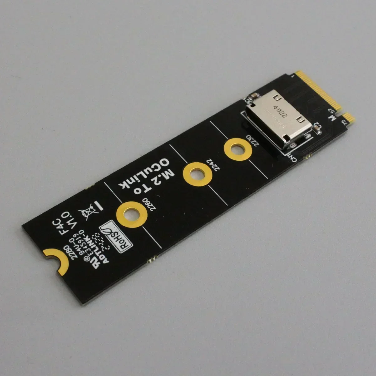 Oculink-pcie 4.0からpci-ex16 egpuアダプター、外部ノートブックビデオカード、gen4  oculink、64gbps、pcie 4.0、SFF-8611、SFF-8612 - AliExpress