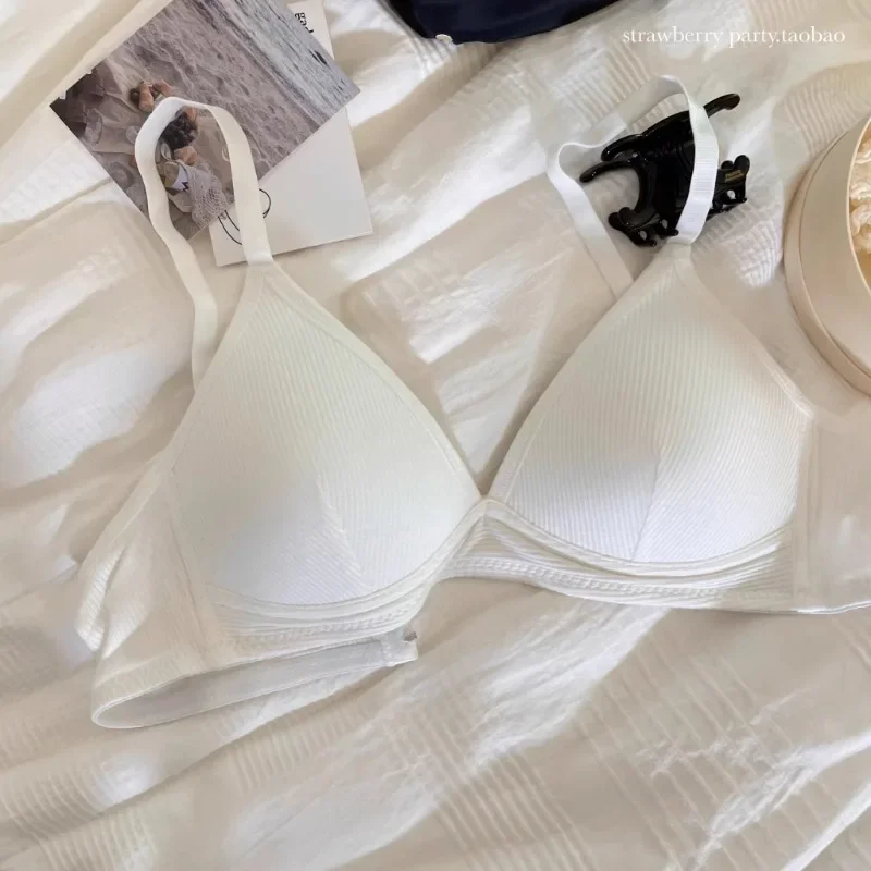 BANERDANNI Parisian Basic Bralette | Fixed Straps & Breathable Fabric | Petite Bust Contour Support Wire Free Comfy Triangle Bra 4