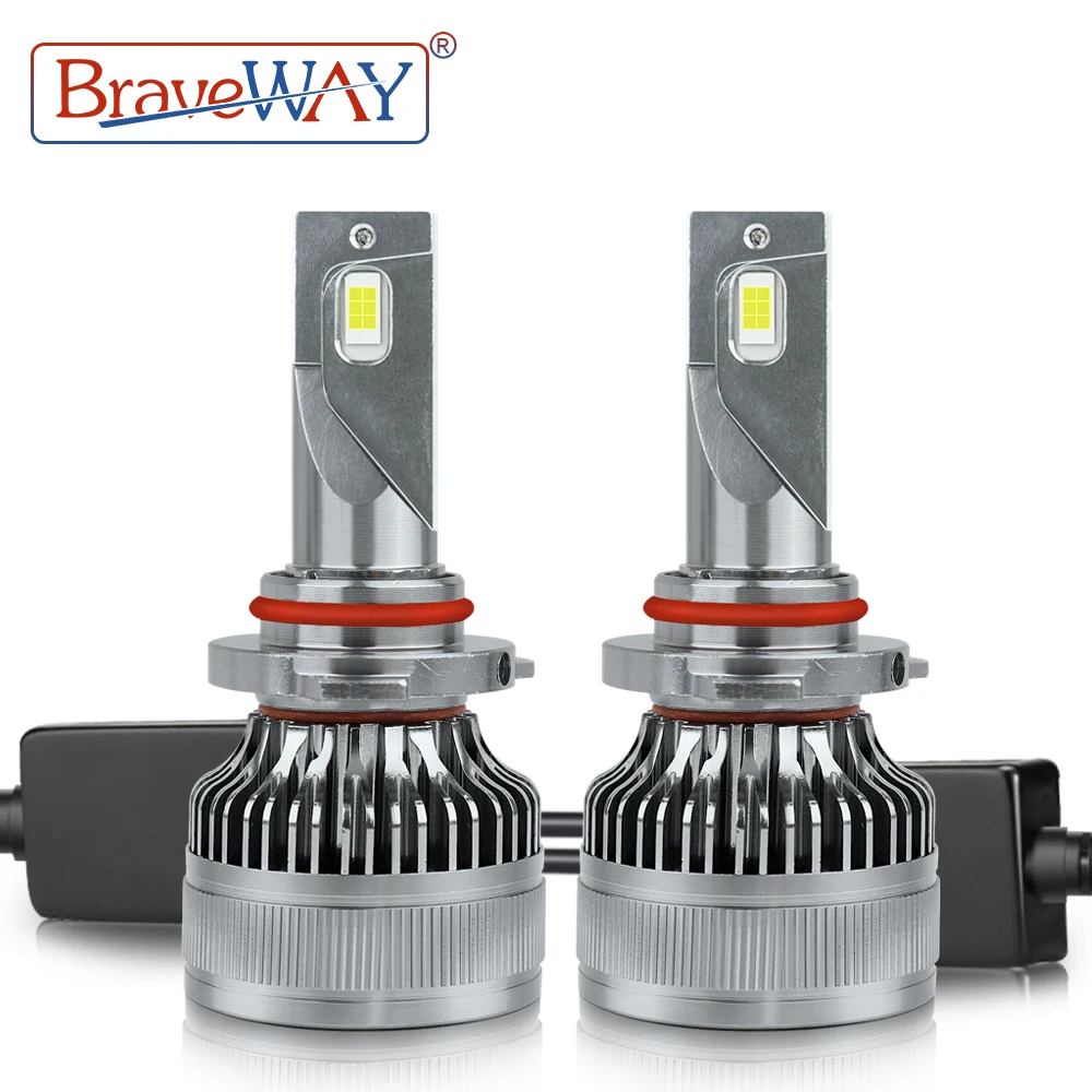 BraveWAY [NEW!] Super H11 LED Headlight H1 LED Canbus H4/9003 H7 HB3 HB4 9005 9006 Car Bulbs Fog Lights 12V 100W 6000K 20000LM