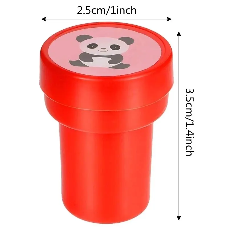 10pcs Assorted Self-ink Stamps for Kids Children Toy Smiley Face Seal Scrapbooking DIY Painting Photo Album Decor