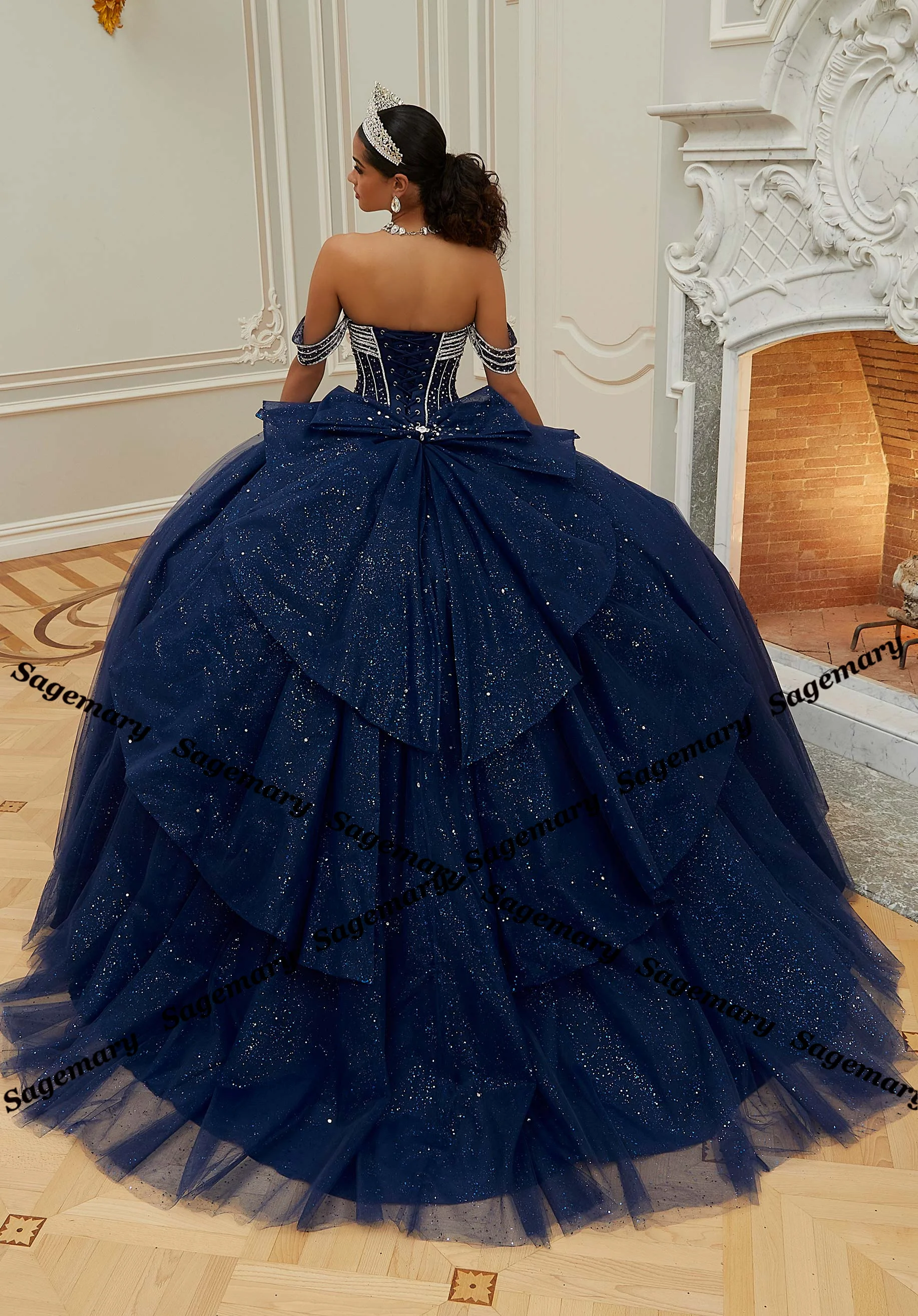 Quinceanera Dresses for Teen Rhinestones Ball Gown