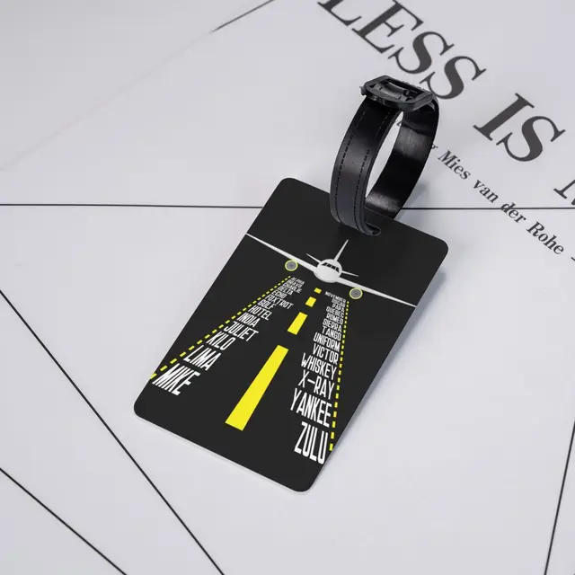 Etiquetas de bagagem personalizadas para pilotos
