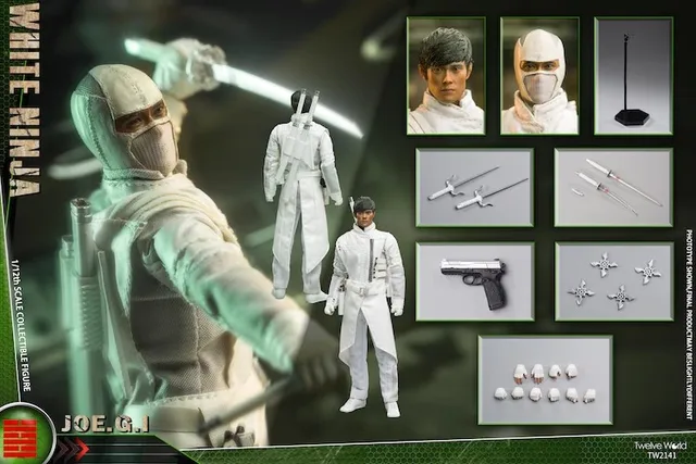その他 TWTOYS 1/12 White Ninja TWTOYS TW2141 1/12 Soldier White Ninja Full Set 6
