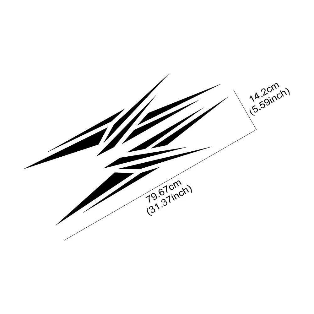 2 pezzi adesivi per auto race styling decalcomanie in vinile PVC per Audi Hyundai Fiat Tesla NISSAN BMW Volkswagen Toyota accessori per decorazioni auto - immagine 4