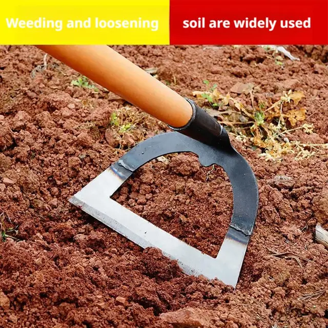 Shovel-shaped Hollow Hoe Weeding Rake Labor-saving Steel Weeding Hoe Garden Hoe Tool For Farm Gardening Soil Loosening Tool 2