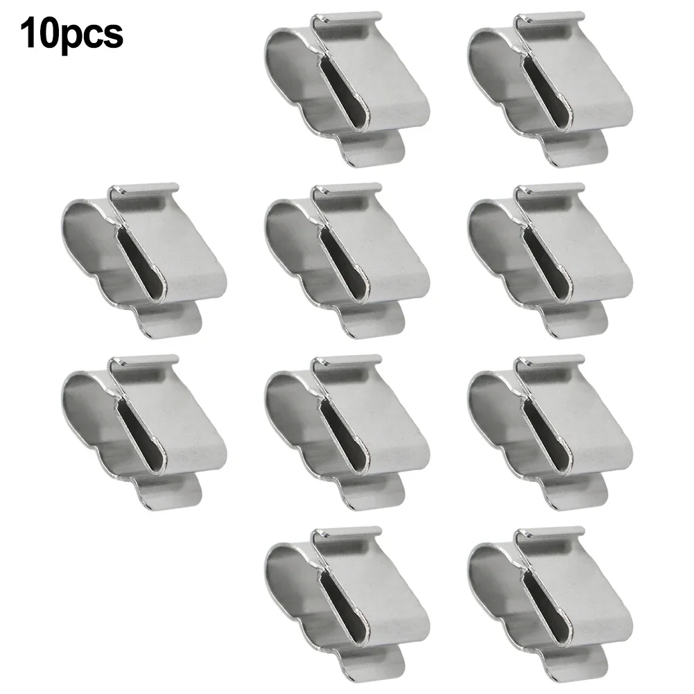 Stainless Steel Wire Clips Cable Trailer Solar Panel Wire Clamps Clip Metal Clamp Pv Wiring Management Harness Rope