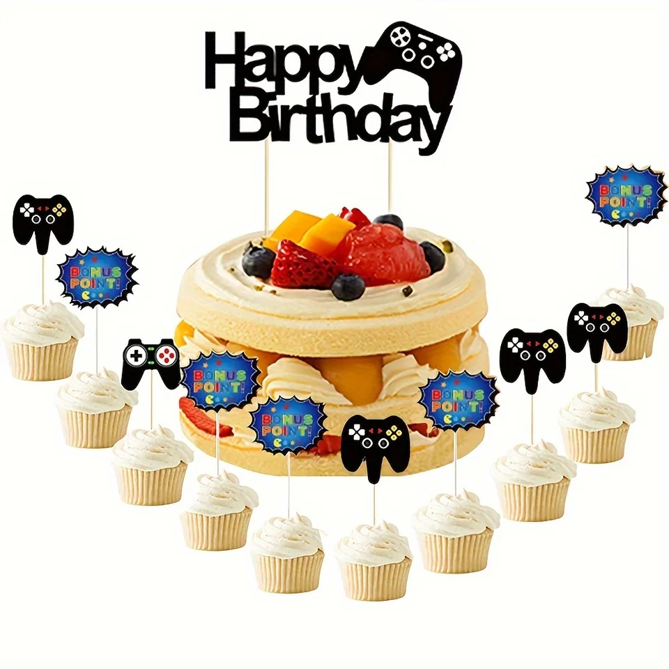 Muffin Pixel Commestibile Immagine Torta Supporto Torta Festa - Foto 5