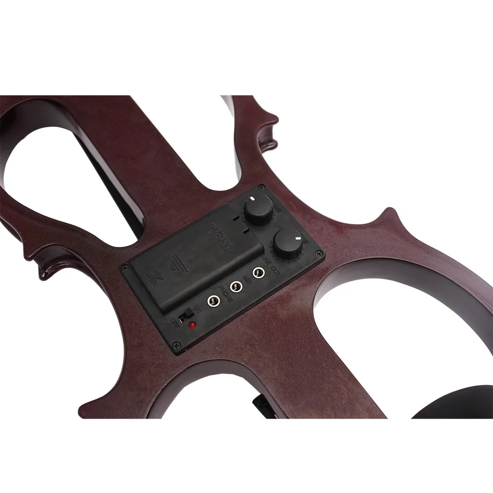 IRIN 4/4 Silent Electric Violin Maple Body Electric Violin With Bow Case Headphone Connection Cable Parts & Accessories