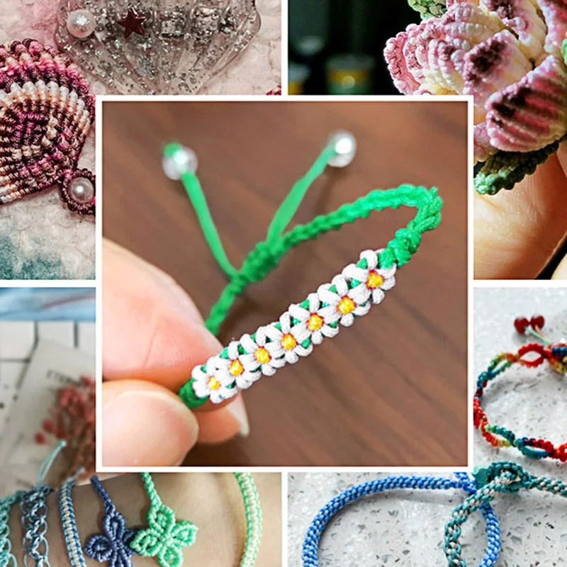 

20M Matte 0.8mm Nylon Cord Thread Hand Woven Material for Chinese Knot Macrame Bracelet Braided String DIY Tassels Beading