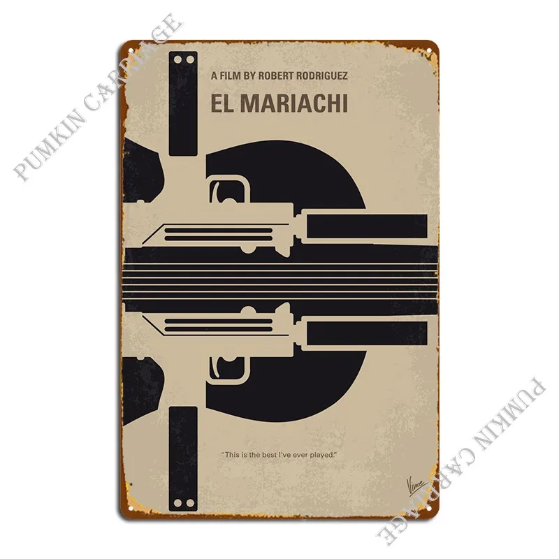 

No445 My El Mariachi Минимальный постер фильма «Путешествие». .. Металлический знак заржавеющий Фотофон