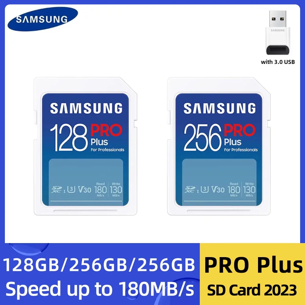 samsung-pro-plus-sd-card-with-usb-card-reader-128gb-256gb-class10-u3-v30-high-speed-180mb-digital-uhs-i-sdxc-memory-camera-card
