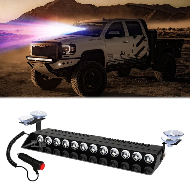 Emergency LED Strobe Light, Police for Car, Truck, Red, Blue, Amber, White, LED Flasher, Beacon Warning Lamp, Car Light Assembly