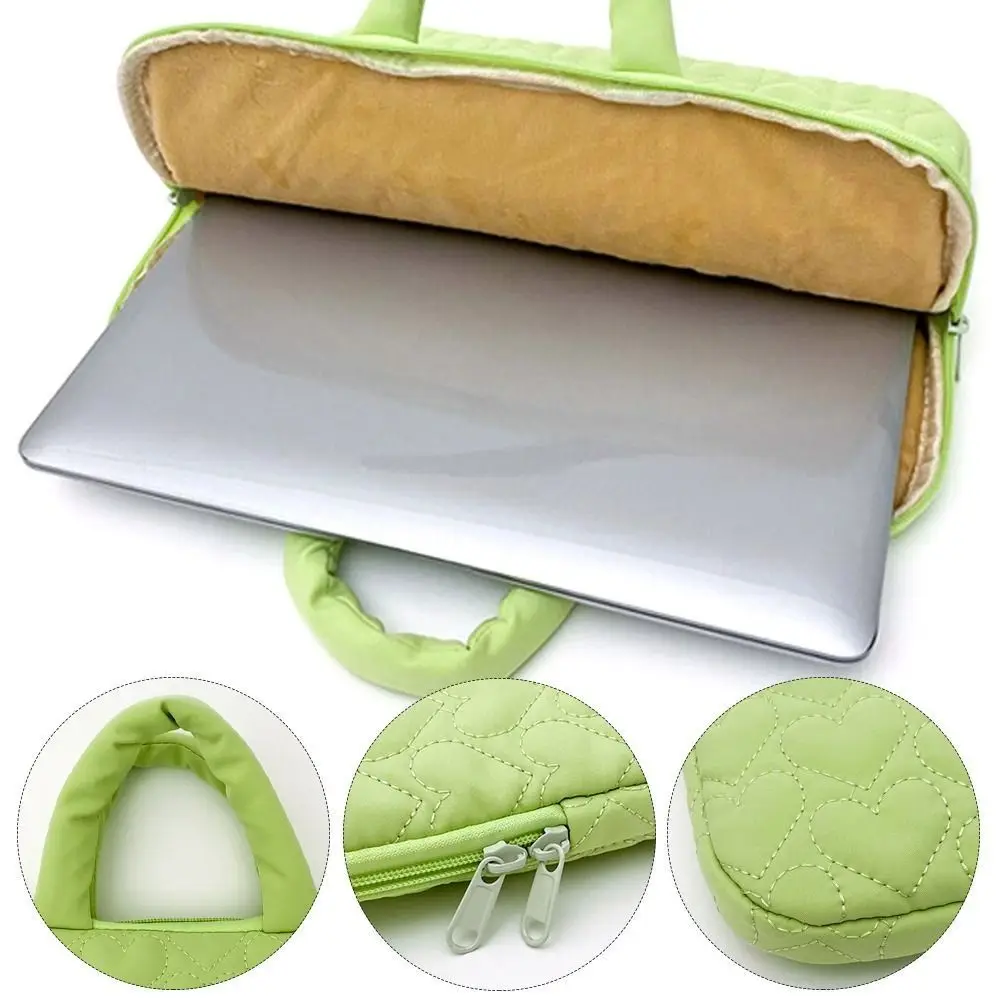 Loving Tablet Bag Large Capacity Shockproof Laptop Handbag Anti-fall Plush Lining Protective Pouch for 11/13inch Office