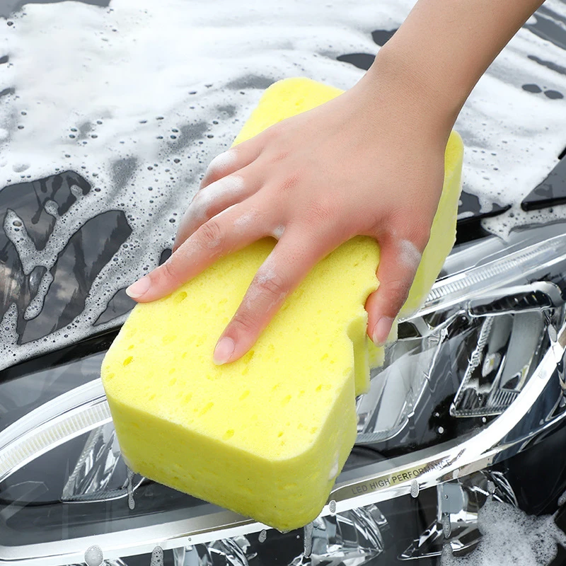 Auto Cleaning Sponge Brush Car Wheel Tire Wash Wipe Water Suction Wax Polishing Tyre Tools