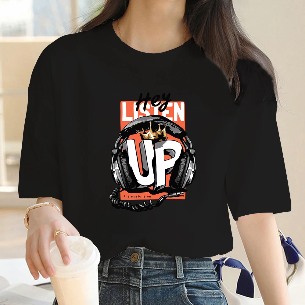 

Fashion trend women's casual print women's aesthetic Kawaii pattern women's T-shirt Women's retro bestie top Women's T-shirt