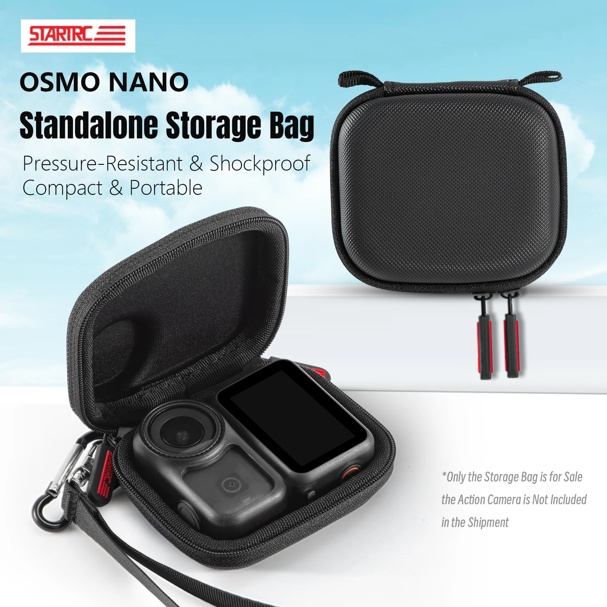 Mini Storage Case for DJI OSMO NANO Camera - Hard Shell Carry Box with Anti-Scratch Protection for DJI NANO Accessories